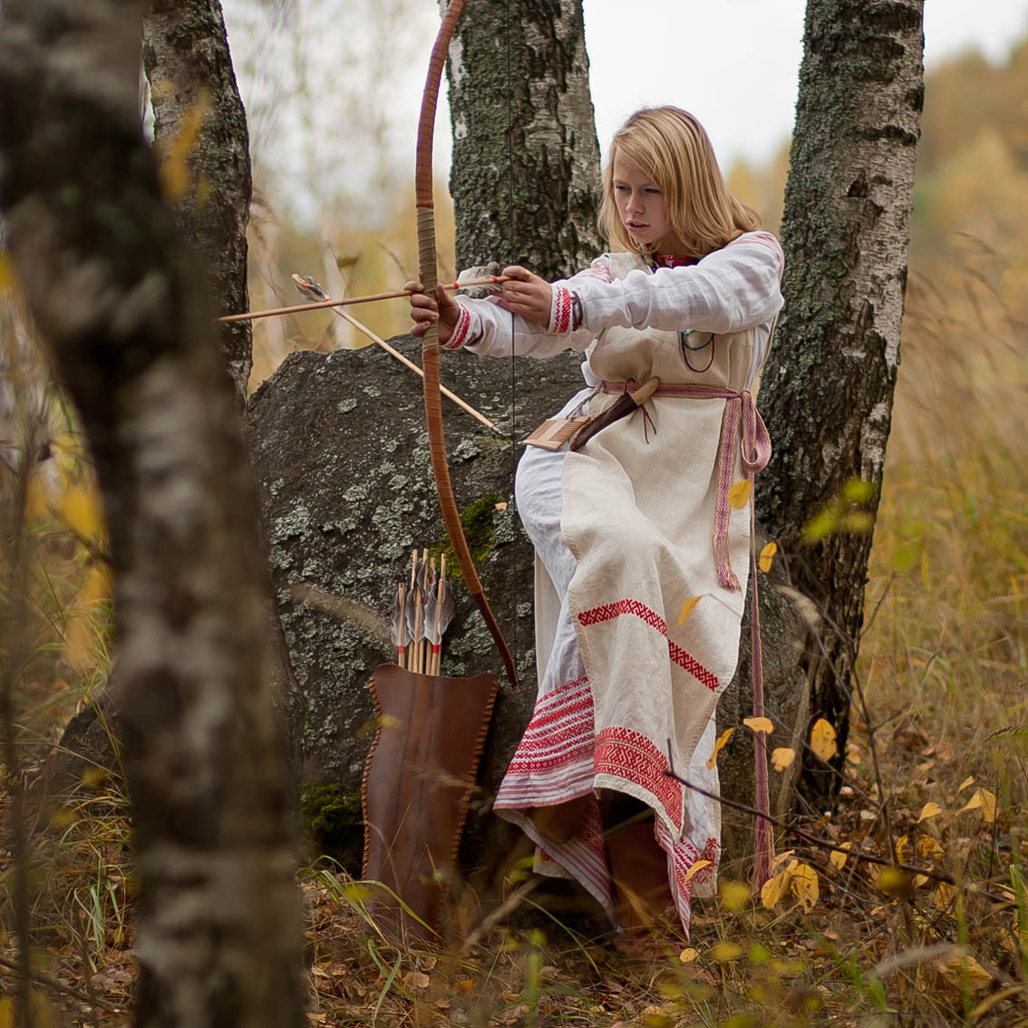 Sexy photo Girls in Slavic costumes in Cartagena